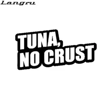 Langru 14cm * 6.3cm yaratıcı ton balığı hiçbir kabuk vinil çıkartması yüksek kaliteli araba Sticker aksesuarları Jdm(China)