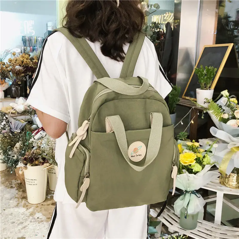 

Simple Fresh Small Women Backpack School for Teenage Girls Teen Bagpack Preppy Style Campus Student Back Pack Female 2020 New