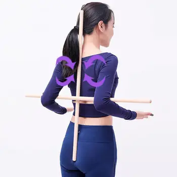 

Yoga Rod Sticks Comfortable Body Stretching Tool for Martial Artists Dancers Gymnasts Open Shoulder Open Back Corrective Hump