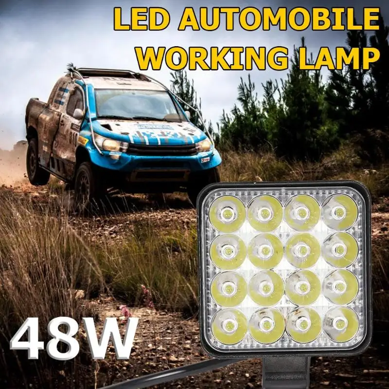 16LED Лампа 48 Вт 2880LM 6500K супер энергосберегающая высокая яркость Длительный срок службы ударопрочный пылезащитный квадратный мини-светильник
