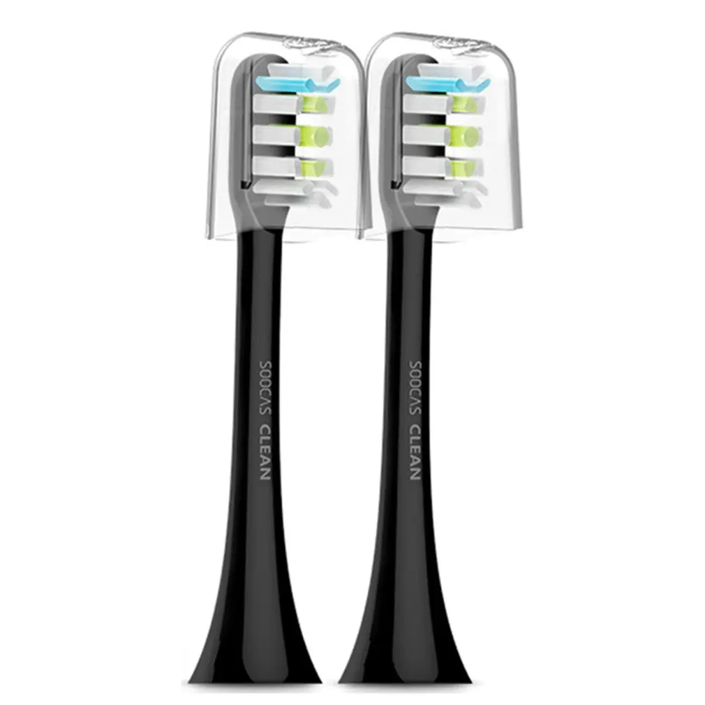 

2pcs SOOCAS USB Rechargeable Battery Electric Toothbrush heads replacement Clean Plaque Control Universal Electric