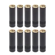 10pcs 3.5mm TRS Audio Female Jack Solder Connector 3 Pole Stereo Adapters