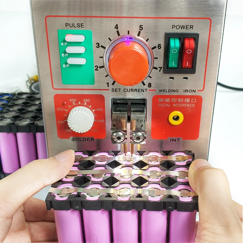 1.9kw SUNKKO LED Pulse Battery spot welder for batteries 709A Soldering Iron Station battery spot welder machine 18650 Battery