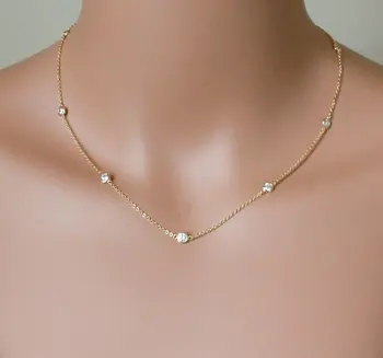 

NEW Authentic 925 sterling silver cz bead cute women choker 40+5cm extend silver chain necklace