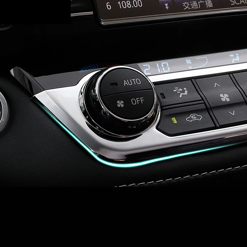BeingWins автомобильный Стайлинг для Toyota RAV4 16-19 автомобильный Стайлинг ABS внутренняя панель кондиционера декоративные аксессуары с блестками