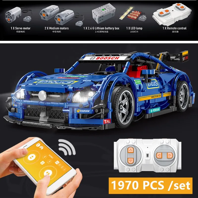 

NEW MO Sports Car AMG MOC-6687 RC Motor Power Function Vehicle Fit LeGINGlys Technic Building Block Brick Model Kid Toy Gift