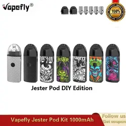 Оригинальный Vapefly Jester Pod Комплект 1000 мАч батарея с 2,0 мл картридж 0.5ohm сетчатая катушка Vape испаритель набор с электронной сигаретой