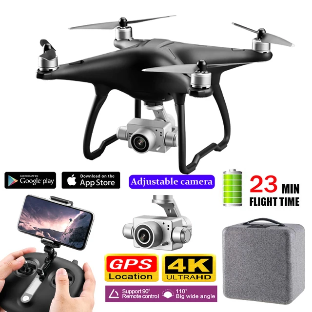 $US $161.99 Smart GPS FPV Drone Professional Selfie 4K Adjustable Camera Drone Brushless Follow Me Rc Quadcopte