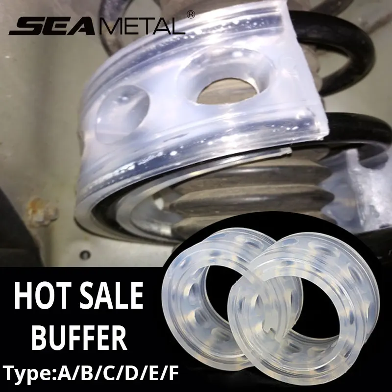 SEAMETAL 2Pcs Car Shock Absorber Auto Spring Bumper Coil Urethane Car