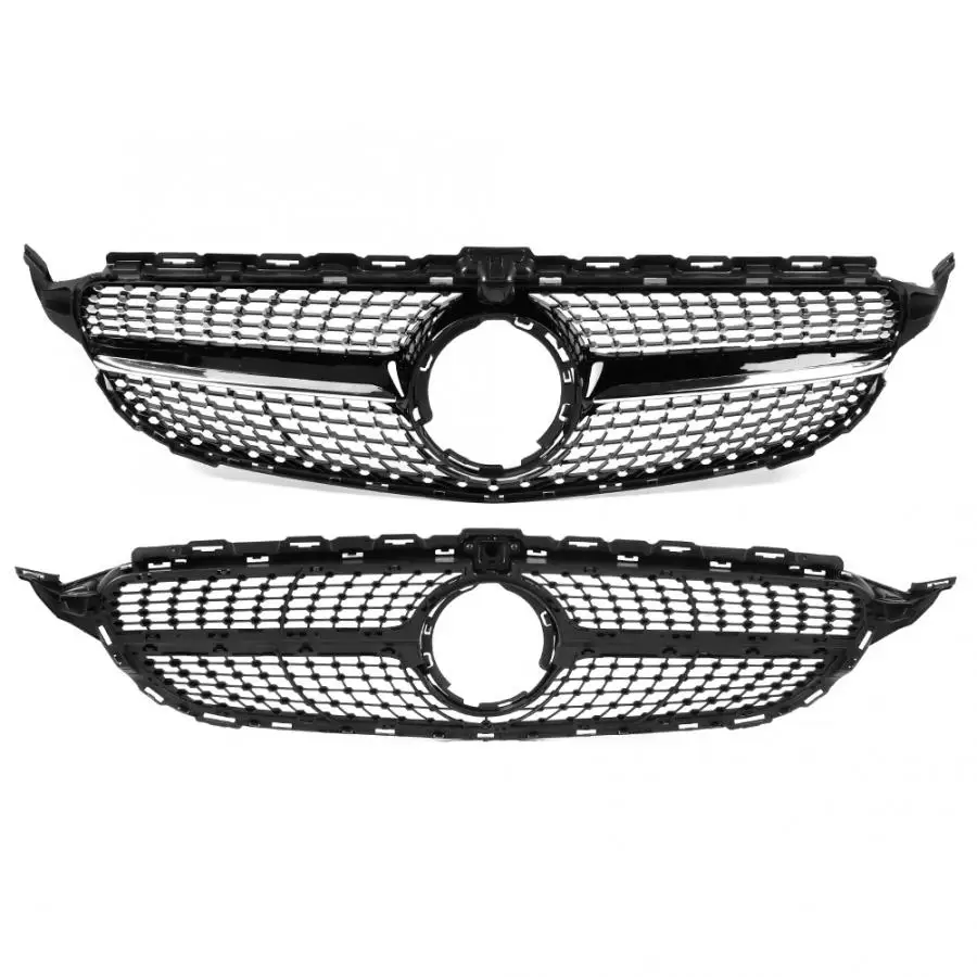 Hot Sell Diamond Style Front Panamericana Grill Grille Fit for Mercedes Benz C-Class W205 High Quality Car Accessories New