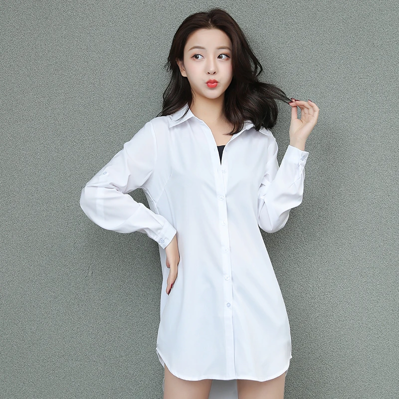 BLOUSE WHITE Большой размер 6XL весна осень женский классический двубортный средней длины Тренч Женский Тонкий уличный ветровка деловая верхняя одежда - Цвет: BLOUSE WHITE