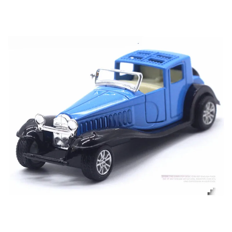 1: 64 сплав классический автомобиль вытяните назад двойная открытая дверь автомобиль игрушечные машинки Рождественский детский подарок - Цвет: blue