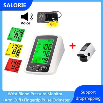 

Fingertip Pulse Oximeter Heart Rate Variability Oximetro De Dedo Arm Blood Pressure Monitor BP Sphygmomanometer Pressure Meter