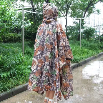 

Outdoor Camping Camouflage Raincoat Hiking Poncho Backpack Rain Cover Waterproof Tent Mat Awning Beach Moisture Proof Mat