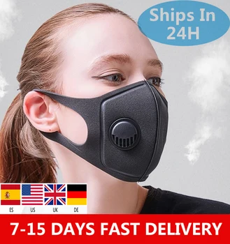 

IN STOCK Black Face Mask Activated Carbon Filter Insert Can Be Washed Reusable Mouth Masks