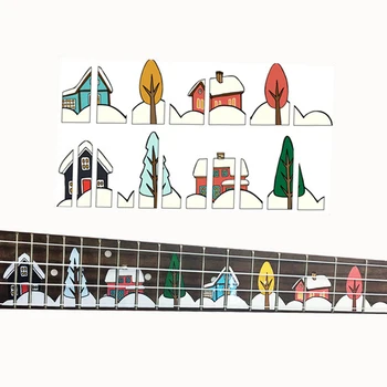 

Guitar Ukulele Sticker Decorative Panel Decal Repeatable Paste Fingerboard Sticker Guitarra Sticker Guitar Accessories GP121