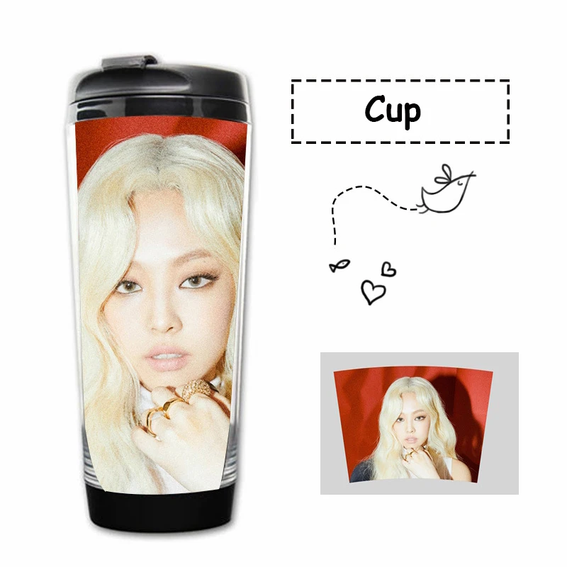 Kpop BLACKPINK постер водяная чашка BLACKPINK Curve чашка с двойными стенками пластиковая чашка BLACKPINK Fans подарки, Прямая поставка