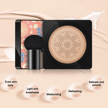 

New Air Cushion BB Cream Whitening Concealer Oil Control Make Up with Mushroom Puff SCI88