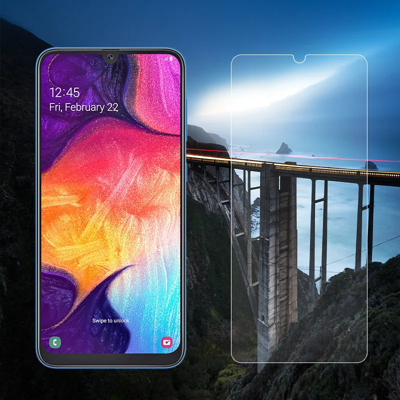 2 шт закаленное стекло для samsung Galaxy A10 A30 A50 A70 Защитная пленка для samsung A70 SM-A705F/DS SM-A505F/GYN