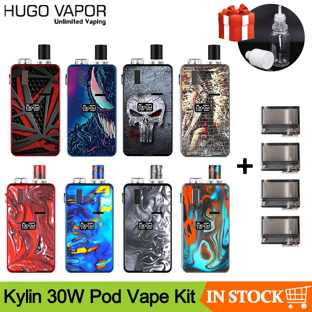 Оригинальный набор для вейпа Kylin 30 Вт электронная сигарета с аккумулятором на 1000