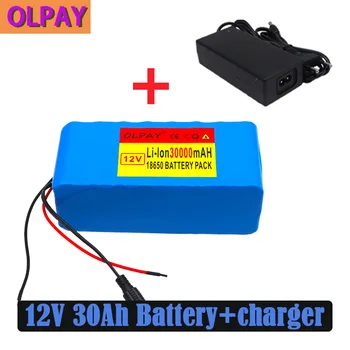 

100% original 3S8P 12V 30000mAh High Capacity Rechargeable Li-ion Battery pack +12V Charger