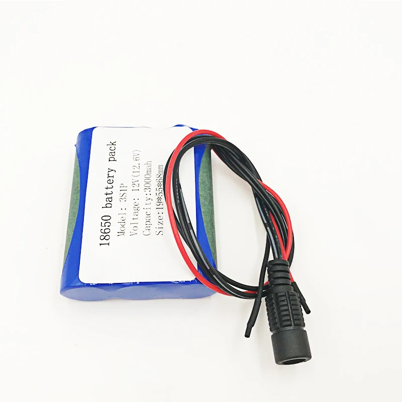 12v батарея с 1a зарядным устройством 3Ah/3000mah литиевая батарея защитная пластина перезаряжаемая 12,6 V 18650 упаковка для CCTV/камера/светильник/светодиодный