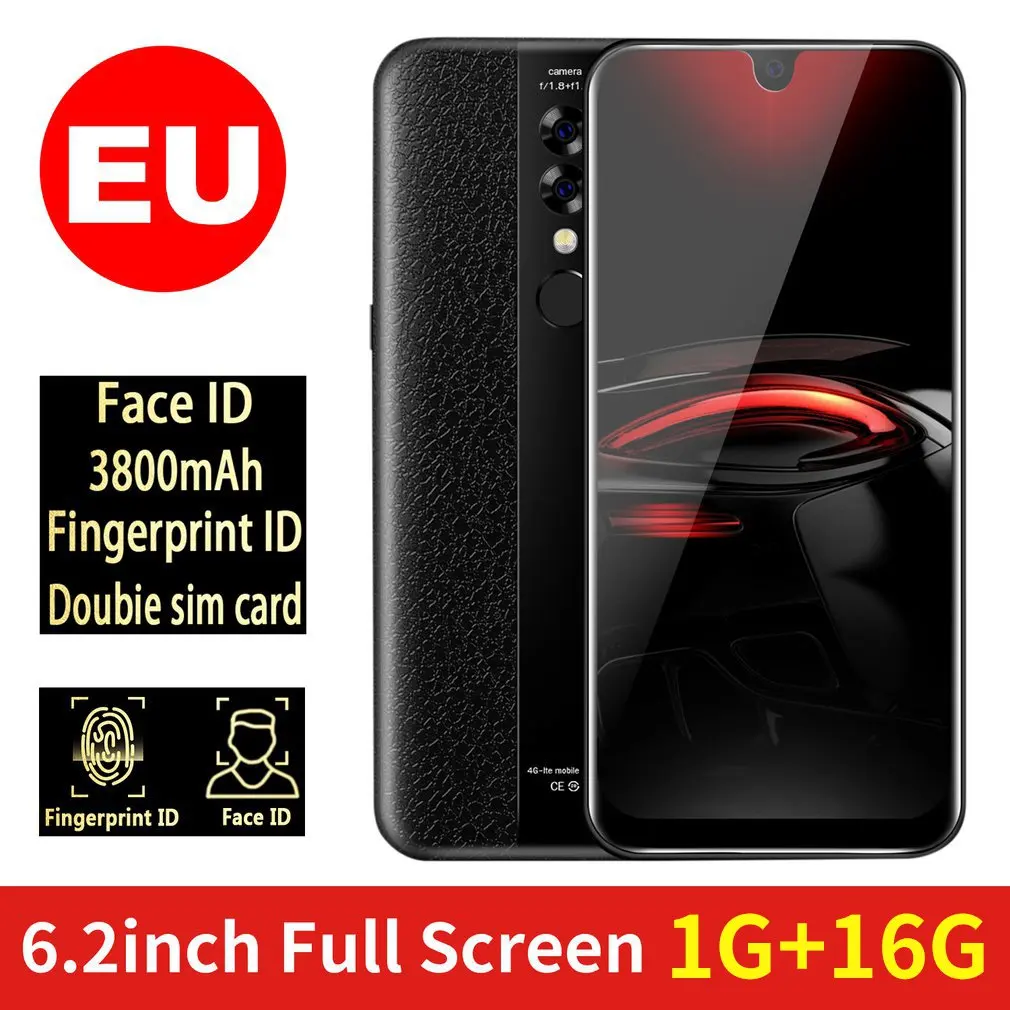 

X23 6.2 Inch Smart Phone 2+32Gb Mobile Phone Waterdrop Display Triple Camera Fingerprint Face Recognition Smartphone