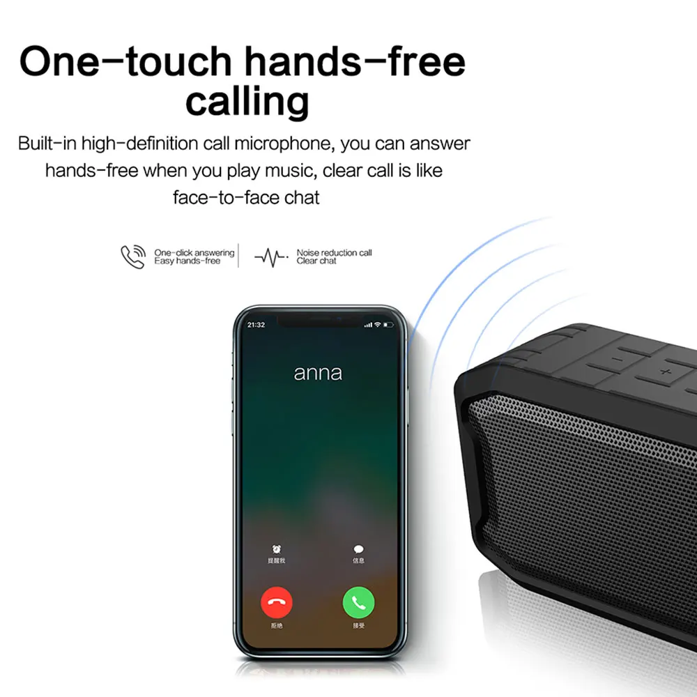 KISSCASE портативный Bluetooth динамик с премиум стерео 3D Бас Звук вода и пыль и осень доказательство Handfree 1200ah Открытый громкий динамик s