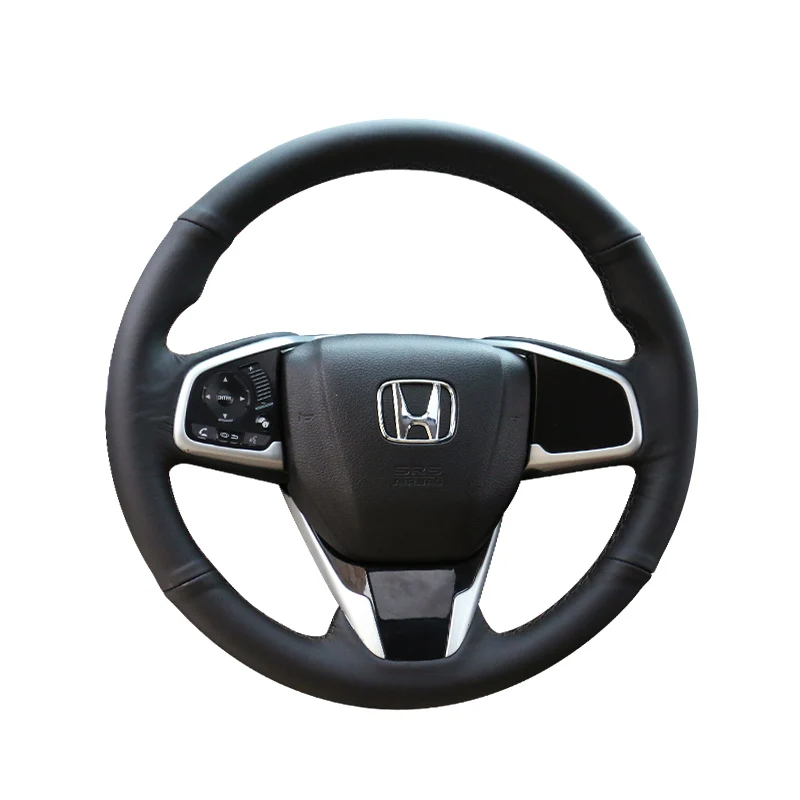 Lsrtw2017 авто-Стайлинг капота кожаное рулевое колесо Крышка для honda civic 10th civic