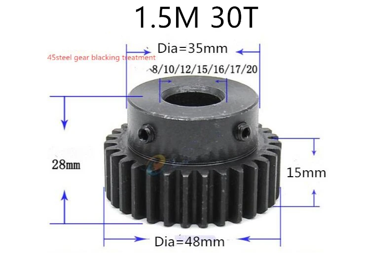 1.5Mod 15x20x1000 мм цилиндрическая зубчатая стойка правая 1.5mod 30 зубцов и 60 зубьев 14 мм диаметр зубчатой передачи с 5 мм зубчатая стойка с ЧПУ