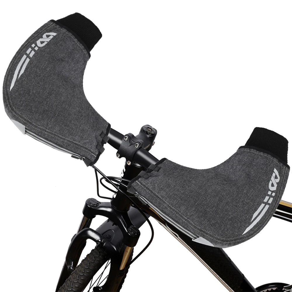 1 пара велосипедных руль теплые перчатки ветрозащитные мотоциклетные рукавицы