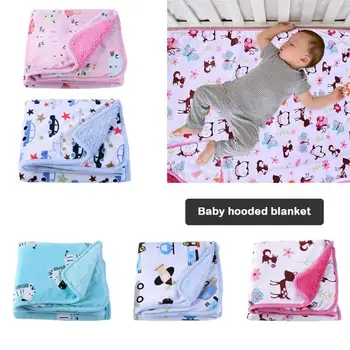 

Warm Thicken Cute Baby Swaddle Infant Wrap Envelope Blanket Double Layer Thickened Fabric Soft and Warm Newborn Sleepbag