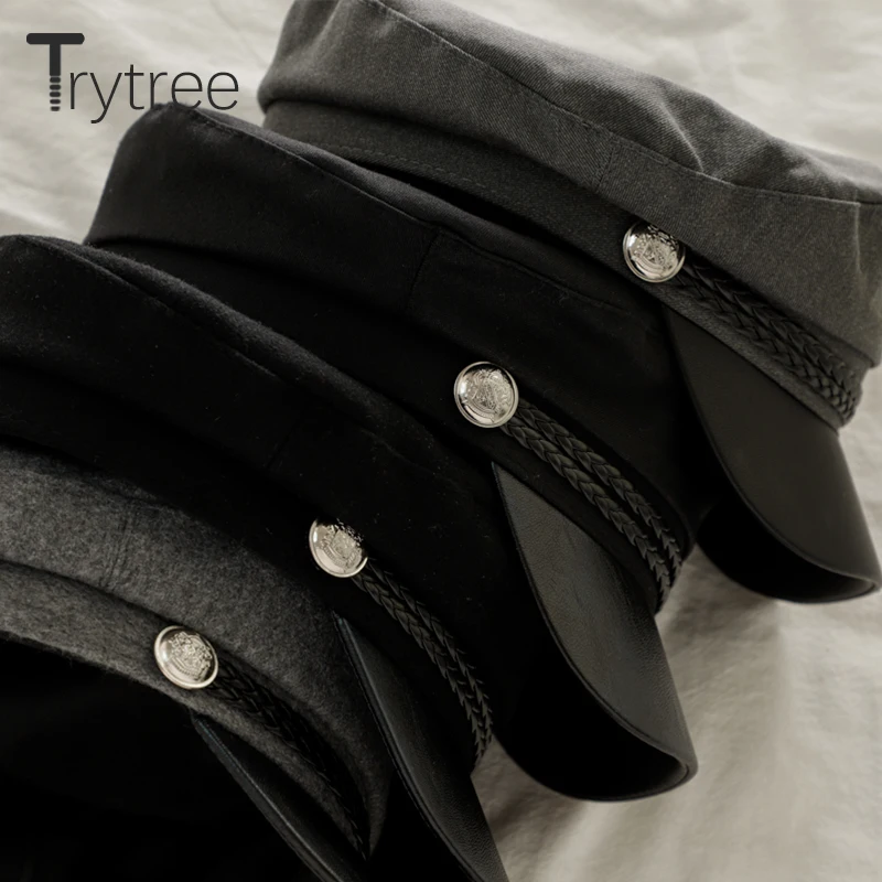 Trytree осень зима Женская Повседневная шапка 2 цвета Восьмиугольные шляпы берет модные британские ретро шапки женские универсальные стильные шляпы