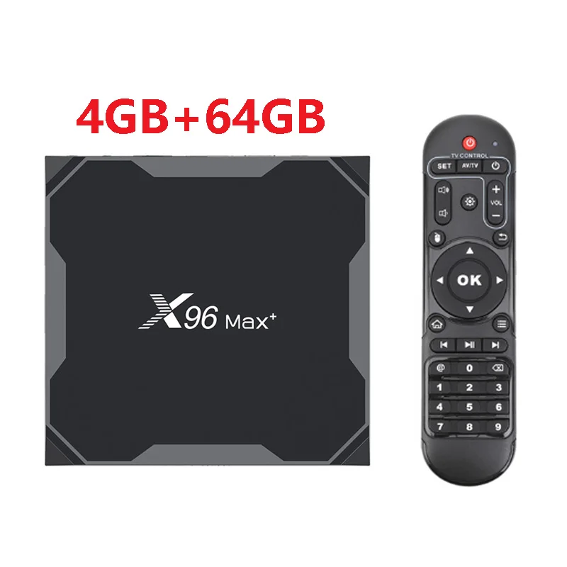 4G64G X96 Max Plus Android 9,0 Smart Tv Box Amlogic S905X3 1000M LAN BT4.0 телеприставка 2,4G 5G Wifi 8K Ultra HD VP9 HDR медиаплеер - Цвет: 4G64G