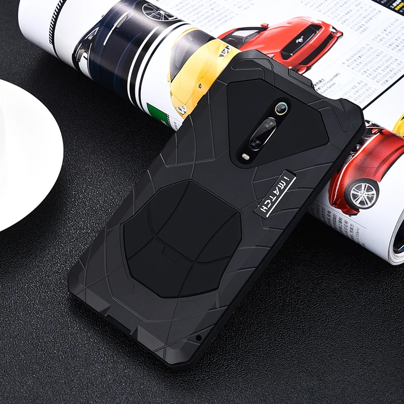 Imatch Повседневный водонепроницаемый чехол для Xiao mi Red mi K20 mi 9t mi 9t Pro противоударный сверхмощный силиконовый алюминиевый металлический чехол