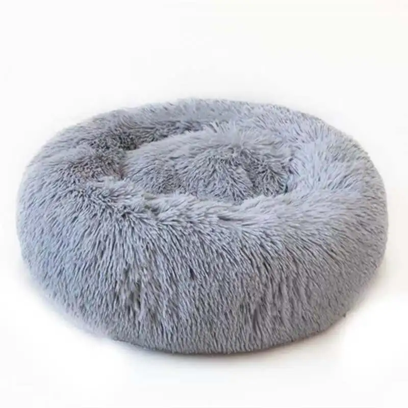 CONG Fee мягкая теплая круглая длинная плюшевая кровать для питомца кошки легко моется кровать для собаки теплый дом для питомца