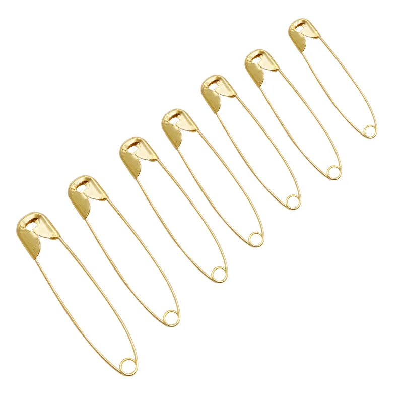 Description Picture 5 of item100Pcs Stainless Steel Safety Pins 18-53mm Gold sliver Brooches for DIY Home Crafts Garment Sewing Assistive Tool Accessories