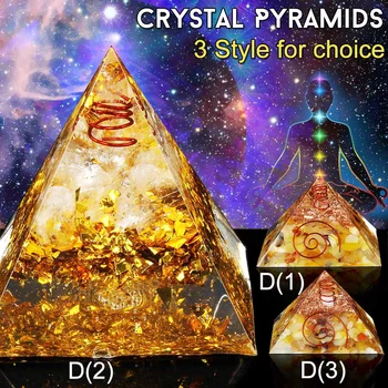 

Yellow Natural Quartz Crystal Pyramid Feng Shui Stone Chakra Ornament Healing Crystal Home Degaussing Mineral Stone Decor New