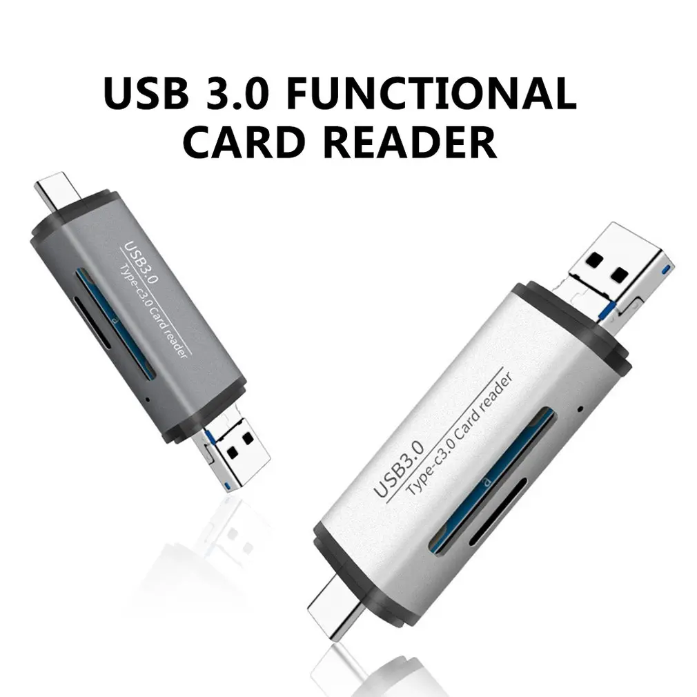 2 в 1 USB3.0 компьютер кард-ридер многофункциональный стол кард-ридер многофункциональная Функция Otg с высоким уровнем Скорость TF/безопаностью цифрового кард-ридер