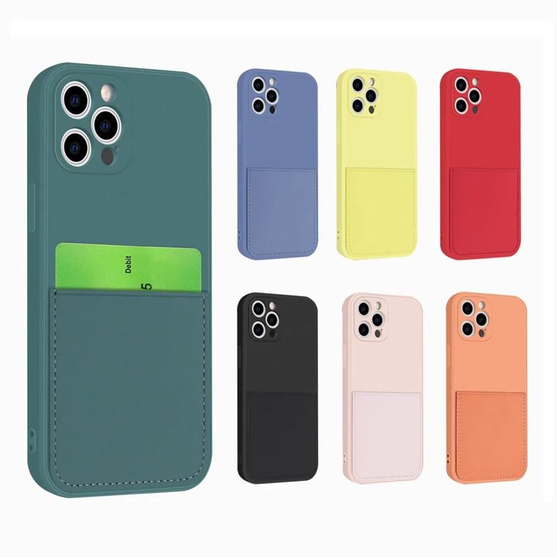 best case for iphone 13  Wallet Case For iphone 7 8 Plus X Xs Max XR Liquid Silicone Case For iphone 13 12 11 Pro Max Mini With Card Holder Cover Funda iphone 13 wallet case