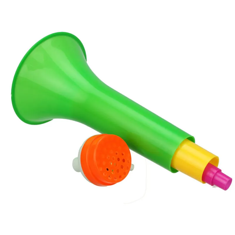 3 секции Телескопический рожок для чирлидинга пластиковые Хлопушки Vuvuzela труба для Фанаты Кубка мира футбол вечерние Cheer megafono
