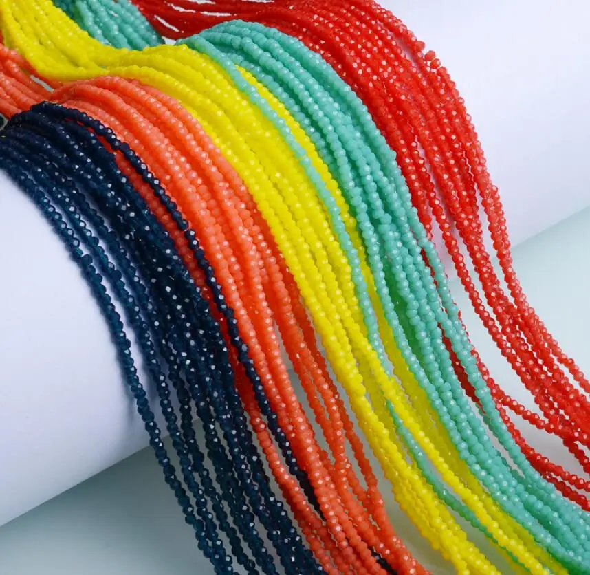1mm/150-160pcs/strand 2mm/180-190pcs/strand Crystal Rondell Faceted Glass Beads Small Beads Sead Beads for Jewelry Making Diy 1mm/150-160pcs/strand 2mm/180-190pcs/strand Crystal Rondell Faceted Glass Beads Small Beads Sead Beads for Jewelry Making Diy