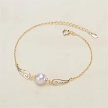 

DIY pearl accessories 925 silver pearl jade bracelet empty hold fashion bracelet holder