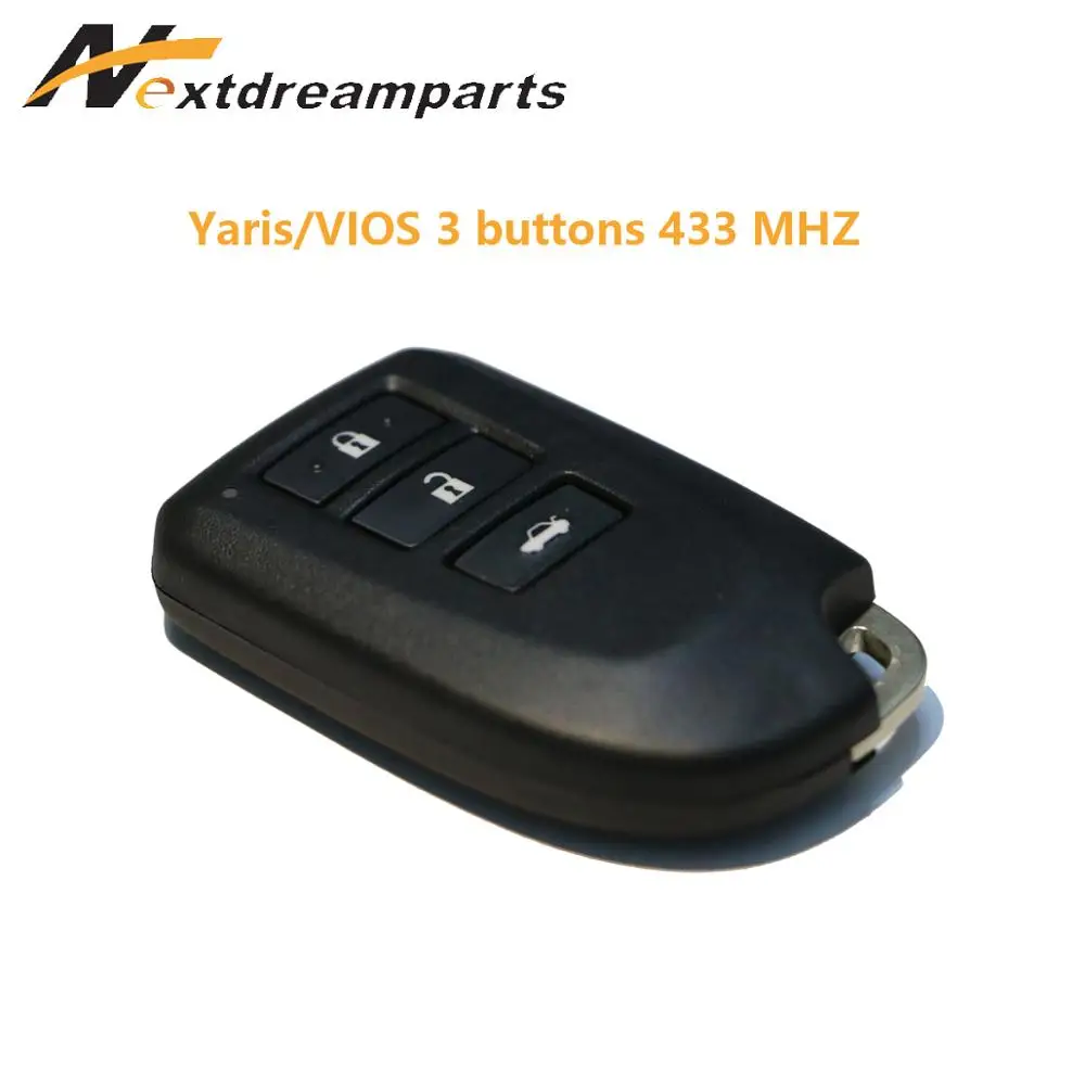 Смарт-ключ для Toyota VIOS Yaris 433 МГц 3 кнопки ключа BS1EW