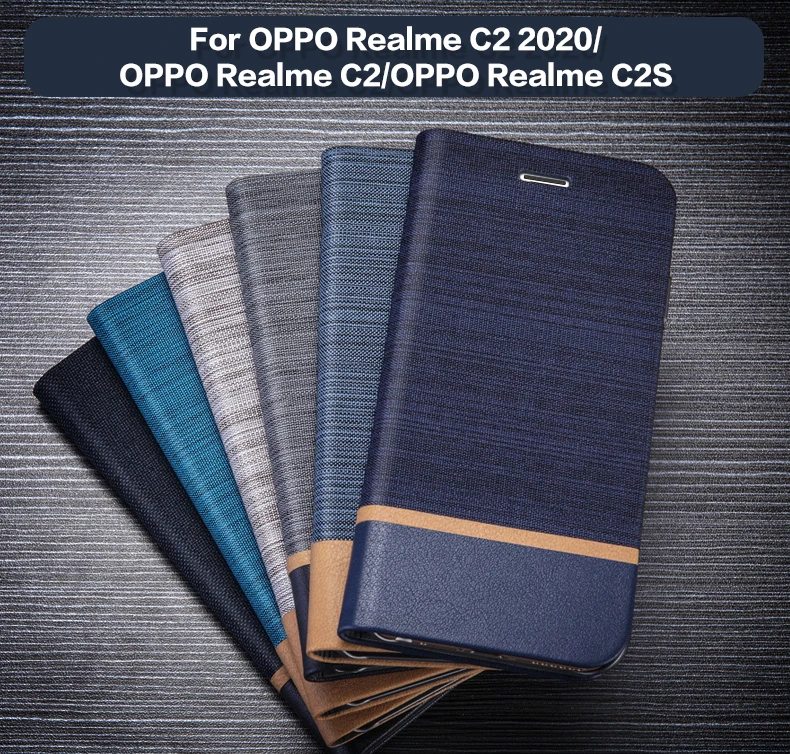 Чехол-Кошелек из искусственной кожи для OPPO Realme C2 2020 чехол телефона C2/OPPO C2S мягкий