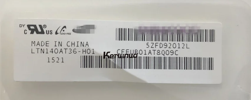 14 ''сенсорный ScreenLTN140AT36-H01 подходит N140BGN-E32 B140XTK01.1 B140XTK01.0 для hp 1366X768 40PIN
