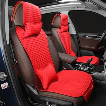 

Large Size Flax Car Seat Cover Protector Linen Front or Rear Seat Back Cushion Pad Mat Backrest for Auto Interior Truck Suv Van