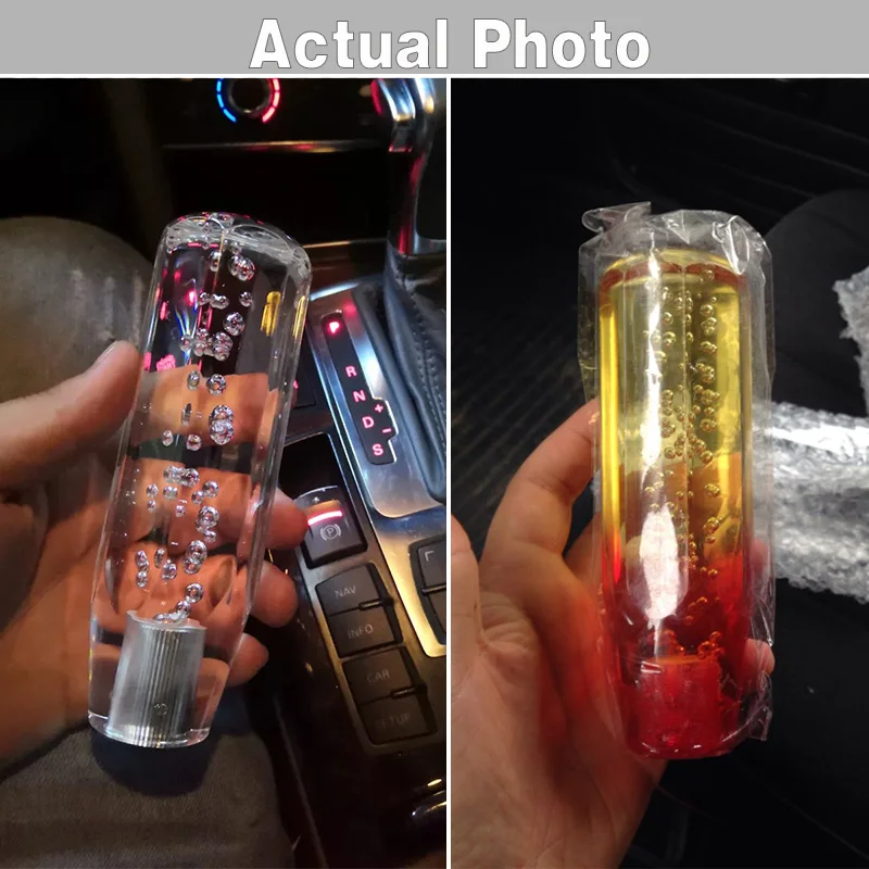 Красочный прозрачный кристалл пузырь стиль ручка переключения передач Универсальная ручная ручка переключения рулевого механизма автомобиля для авто трансмиссии автомобиля Стайлинг