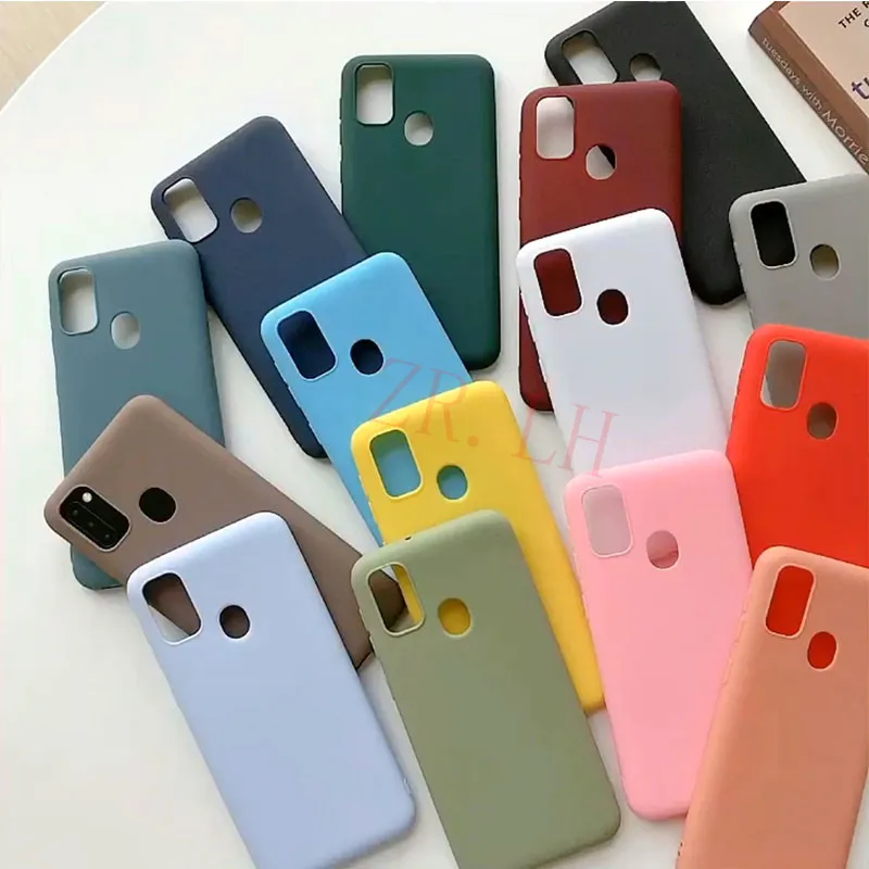 Силиконовый чехол для Samsung Galaxy M30S M10 M20 A10S A20E A20RE твердые Чехлы карамельных цветов