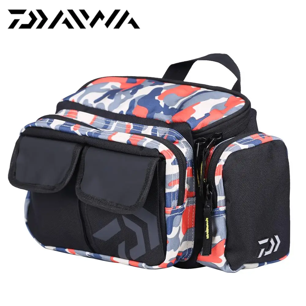 2019 Daiwa Fishing Bag Multifuction Bag Two Layers Nylon Backpack Gray Camo Red Camo Outdoor
